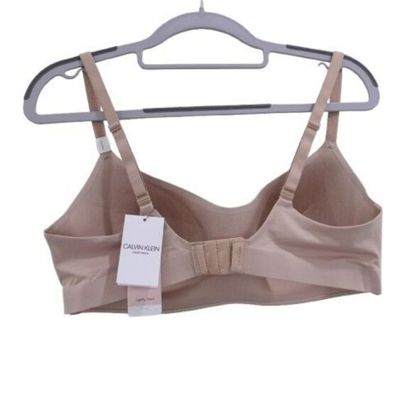 NEW Calvin Klein Liquid Touch Lightly Lined Demi Bra Bralette Size 38C Tan - Picture 2 of 10